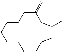3-メチルシクロトリデカノン 化学構造式