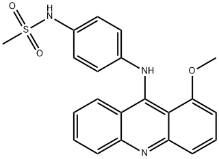 N-[4-(1-Methoxy-9-acridinylamino)phenyl]methanesulfonamide Struktur