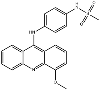 N-[4-[(4-Methoxy-9-acridinyl)amino]phenyl]methanesulfonamide 结构式