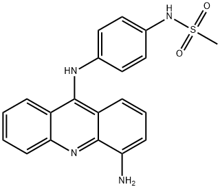 N-[4-[(4-Amino-9-acridinyl)amino]phenyl]methanesulfonamide Struktur