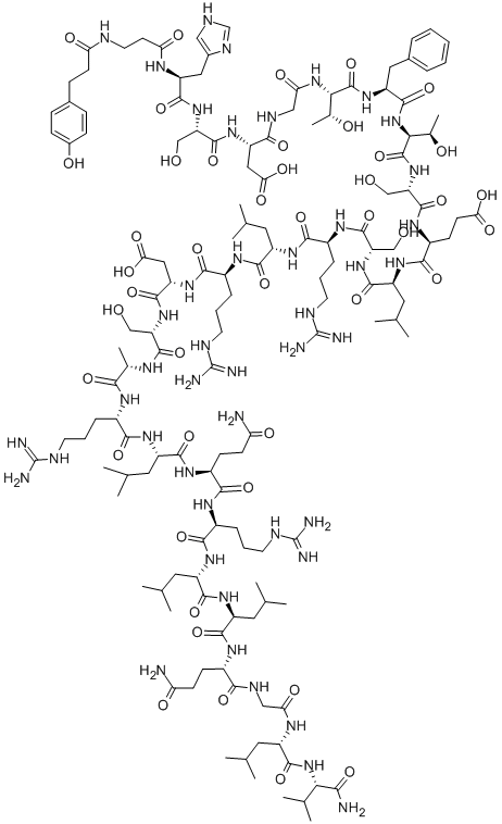 DEAMINO-TYR-BETA-ALA-SECRETIN Structure