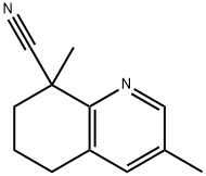 8-Quinolinecarbonitrile, 5,6,7,8-tetrahydro-3,8-dimethyl- Struktur