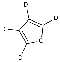 フラン-D4 化学構造式