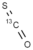 羰基硫-13C, 6142-96-7, 结构式