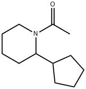 Piperidine, 1-acetyl-2-cyclopentyl- (9CI) Struktur