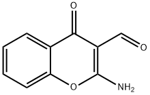 2-アミノクロモン-3-カルボキシアルデヒド 化学構造式