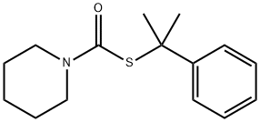 1-ピペリジンカルボチオ酸S-(1-メチル-1-フェニルエチル) 化学構造式