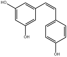 顺式白藜芦醇,61434-67-1,结构式