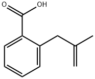 2-(2-メチル-2-プロペニル)安息香酸 化学構造式