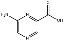 6-アミノピラジン-2-カルボン酸 化学構造式