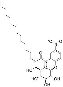 2-(N-HEXADECANOYLAMINO)-4-NITROPHENYL B- D-GLUCOPYRANOSIDE Struktur