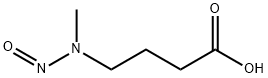 N-亚硝基-N-甲基-4-氨基丁酸,61445-55-4,结构式