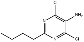 2-BUTYL-4,6-DICHLORO-5-PYRIMIDINAMINE Struktur