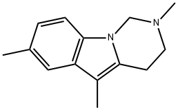 2,5,7-Trimethyl-1,2,3,4-tetrahydropyrimido[1,6-a]indole Structure