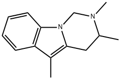 1,2,3,4-テトラヒドロ-2,3,5-トリメチルピリミド[1,6-a]インドール 化学構造式