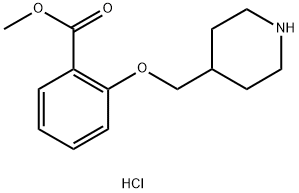 Methyl 2-(4-piperidinylmethoxy)benzoatehydrochloride,614730-47-1,结构式