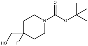 1-叔丁氧羰基-4-氟-4-(羟甲基)哌啶, 614730-97-1, 结构式