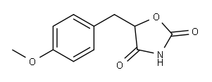 2,4-OXAZOLIDINEDIONE, 5-[(4-METHOXYPHENYL)METHYL]- Structure
