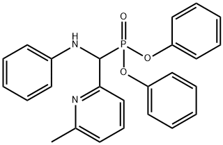 Phosphonic acid, P-[(6-Methyl-2-pyridinyl)(phenylaMino)Methyl]-, diphenyl ester Structure