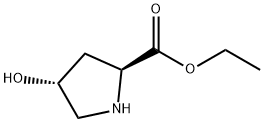(2S,4R)-4-羟基吡咯烷-2-甲酸乙酯, 61478-25-9, 结构式