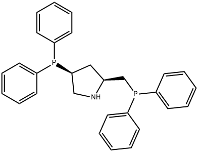 61478-29-3 2α-(ジフェニルホスフィノメチル)-4α-(ジフェニルホスフィノ)ピロリジン