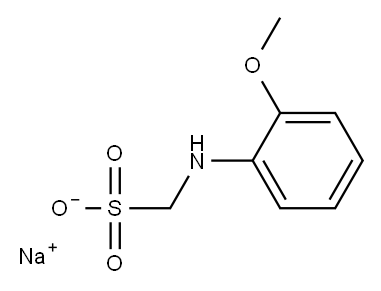 sodium [(2-methoxyphenyl)amino]methanesulphonate 结构式