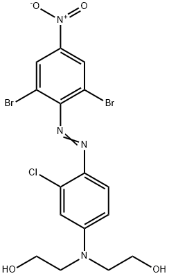2,2'-[[3-chloro-4-[(2,6-dibromo-4-nitrophenyl)azo]phenyl]imino]bisethanol Structure