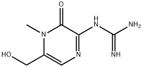 N-(3,4-Dihydro-5-hydroxymethyl-4-methyl-3-oxopyrazin-2-yl)guanidine Structure
