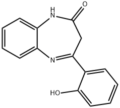 1,3-二氢-4-(2-羟基苯基)-2H-1,5-苯并二氮杂卓-2-酮 结构式