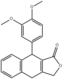 9-(3,4-Dimethoxyphenyl)-4,9-dihydronaphtho[2,3-c]furan-1(3H)-one Structure