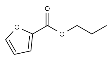 2-呋喃甲酸丙酯, 615-10-1, 结构式