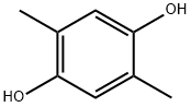 2,5-ジメチルヒドロキノン 化学構造式