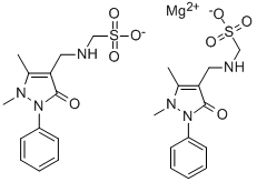 magnesium [(2,3-dihydro-1,5-dimethyl-3-oxo-2-phenyl-1H-pyrazol-4-yl)methylamino]methanesulphonate|DIPYRONE MAGNESIUM SALT