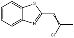 Benzothiazole, 2-(2-chloro-1-propenyl)- (9CI) Structure