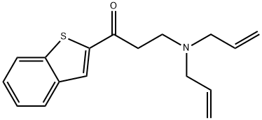 2-(3-(diallylamino)propionyl)benzothiophene 结构式