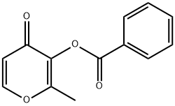 3-(BENZOYLOXY)-2-METHYL-4H-PYRAN-4-ONE, 6151-06-0, 结构式
