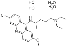 キナクリン二塩酸塩二水和物 化学構造式