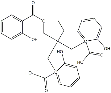 Trimethylolpropane trisalicylate Structure