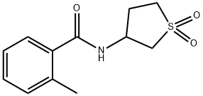 Benzamide, 2-methyl-N-(tetrahydro-1,1-dioxido-3-thienyl)- (9CI) Structure