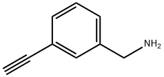 (3-エチニルフェニル)メタンアミン 化学構造式