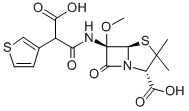 替莫西林二钠盐, 61545-06-0, 结构式