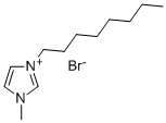 1-メチル-3-n-オクチルイミダゾリウムブロミド 化学構造式