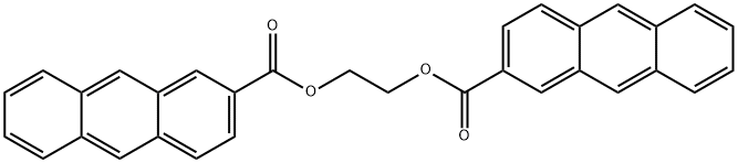 Bis(2-anthracenecarboxylic acid)1,2-ethanediyl ester Structure