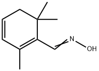 2,6,6-トリメチル-1,3-シクロヘキサジエン-1-カルボアルデヒドオキシム 化学構造式