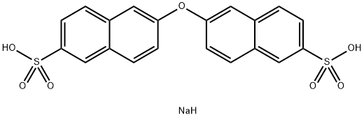6,6'-オキシビス-2-ナフタレンスルホン酸二ナトリウム塩 >90% 化学構造式
