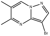 3-BROMO-5,6-DIMETHYLPYRAZOLO[1,5-A]PYRIMIDINE 结构式
