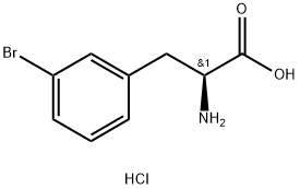 (S)-2-amino-3-(3-bromophenyl)propanoic acid Hydrochloride Struktur