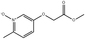 Acetic acid, [(6-methyl-1-oxido-3-pyridinyl)oxy]-, methyl ester (9CI) 结构式