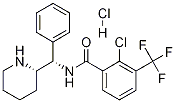 2-クロロ-3-(トリフルオロメチル)-N-[(αS)-α-[(2S)-2-ピペリジニル]ベンジル]ベンズアミド 化学構造式