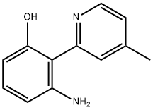 Phenol, 3-amino-2-(4-methyl-2-pyridinyl)- (9CI) Structure
